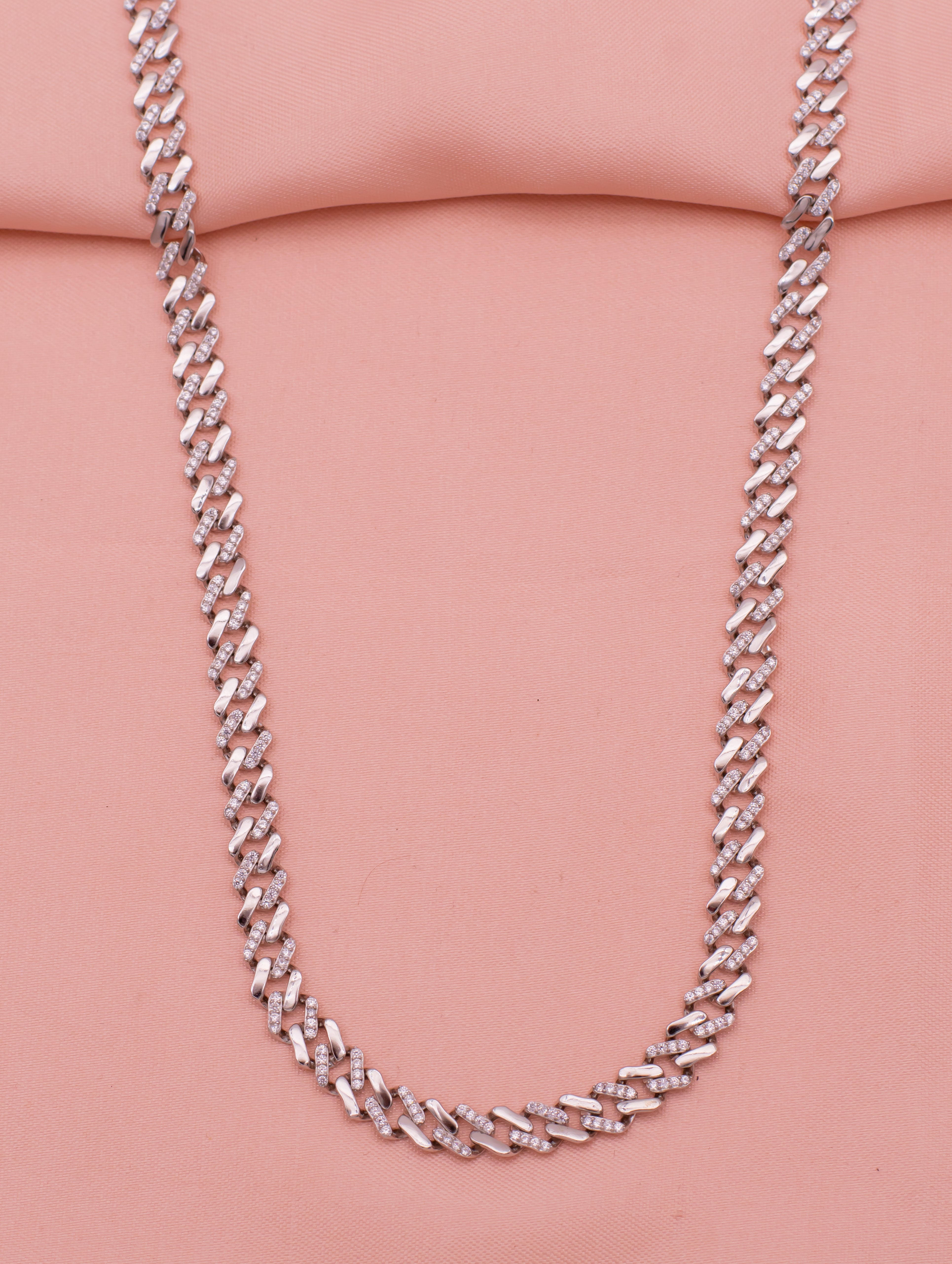 Classic Cuban Link Silver Gents Chain