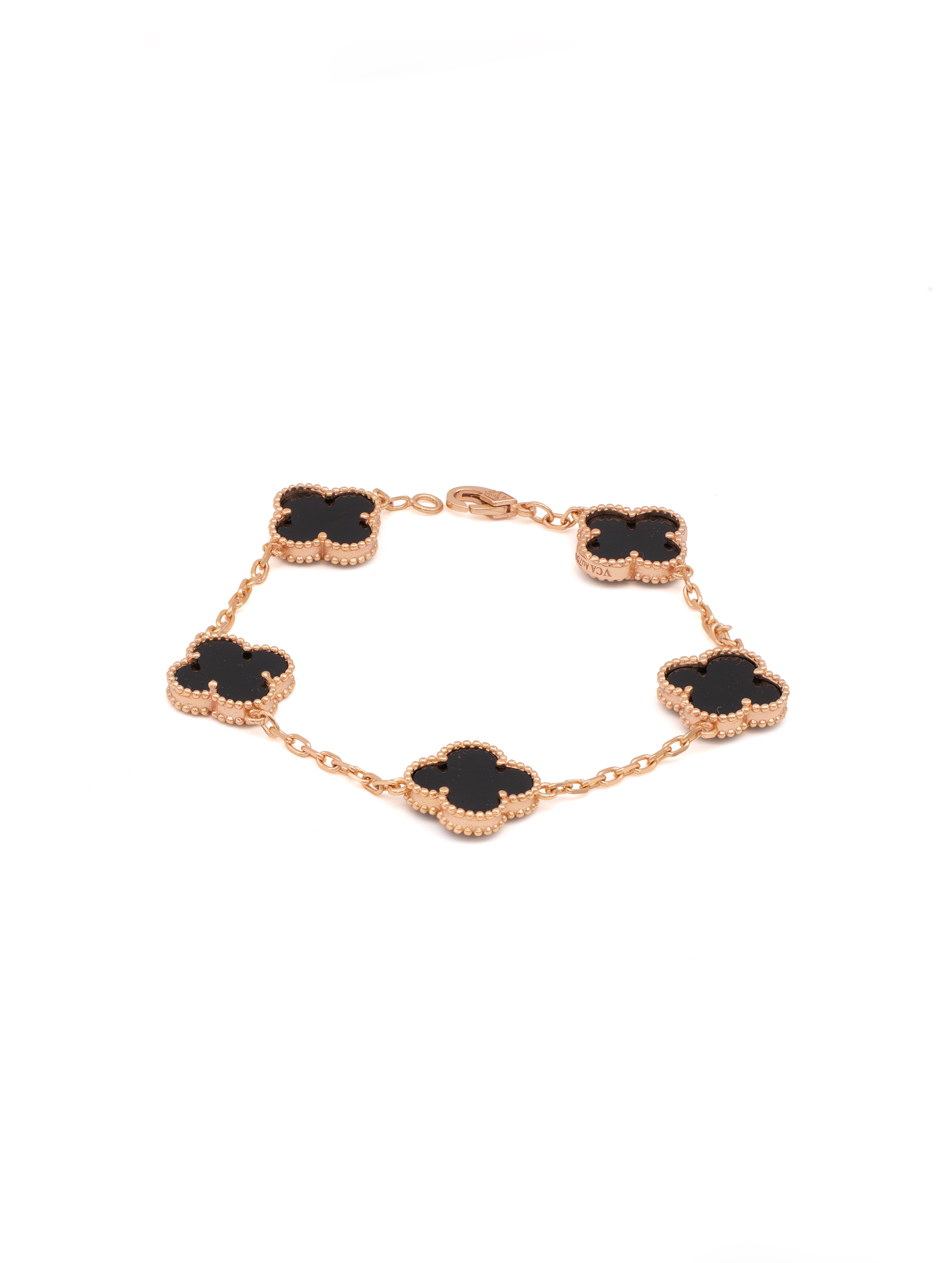 Silver Rose Gold Mother of Pearl Bracelet