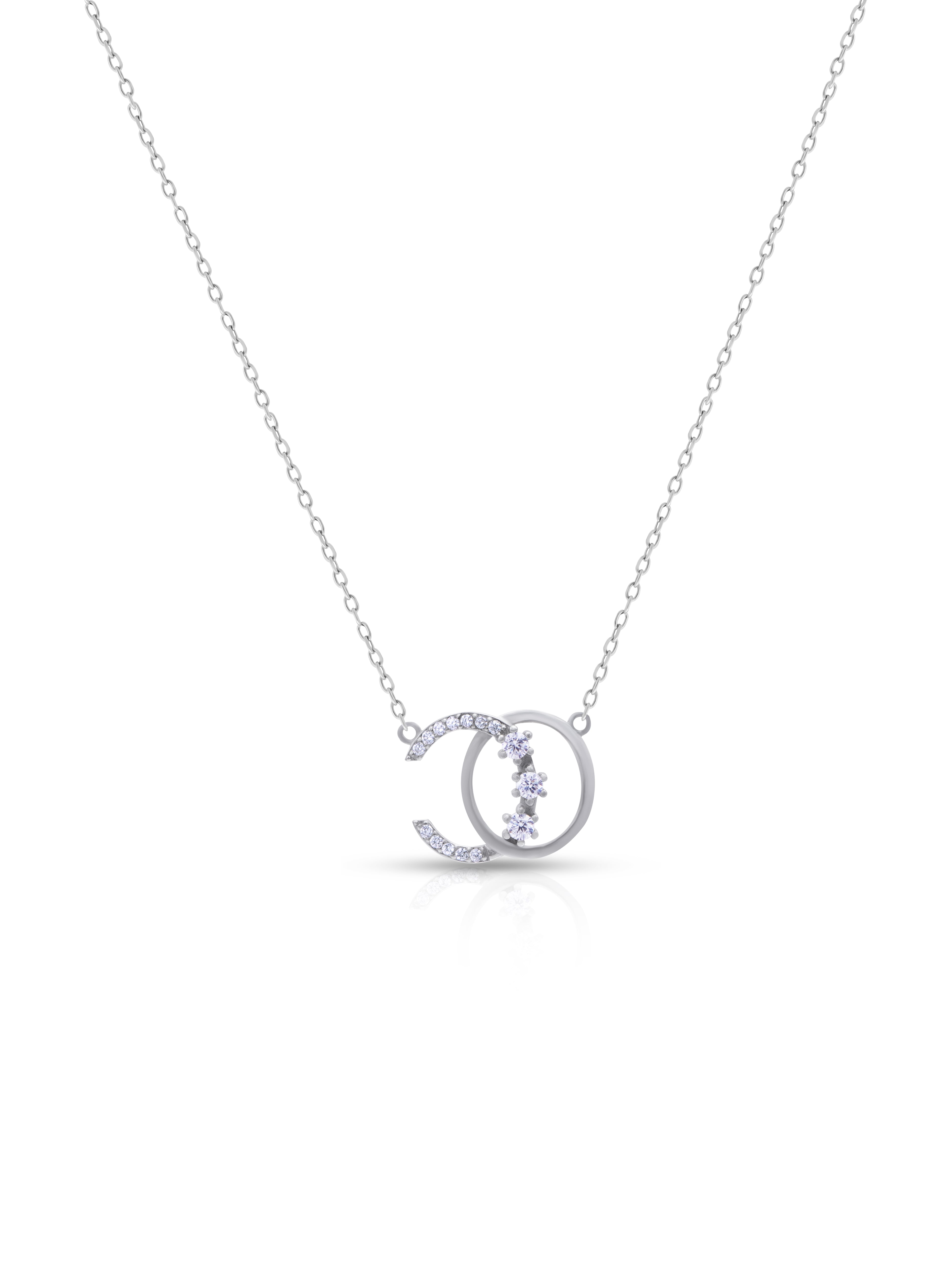 Silver Swarovski Stone Chain