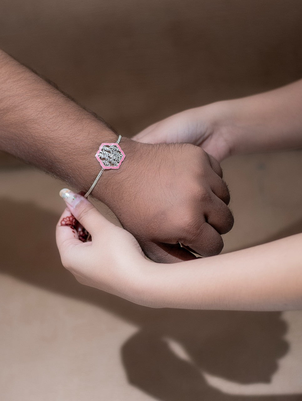 Ganesh Mantra Silver Rakhi