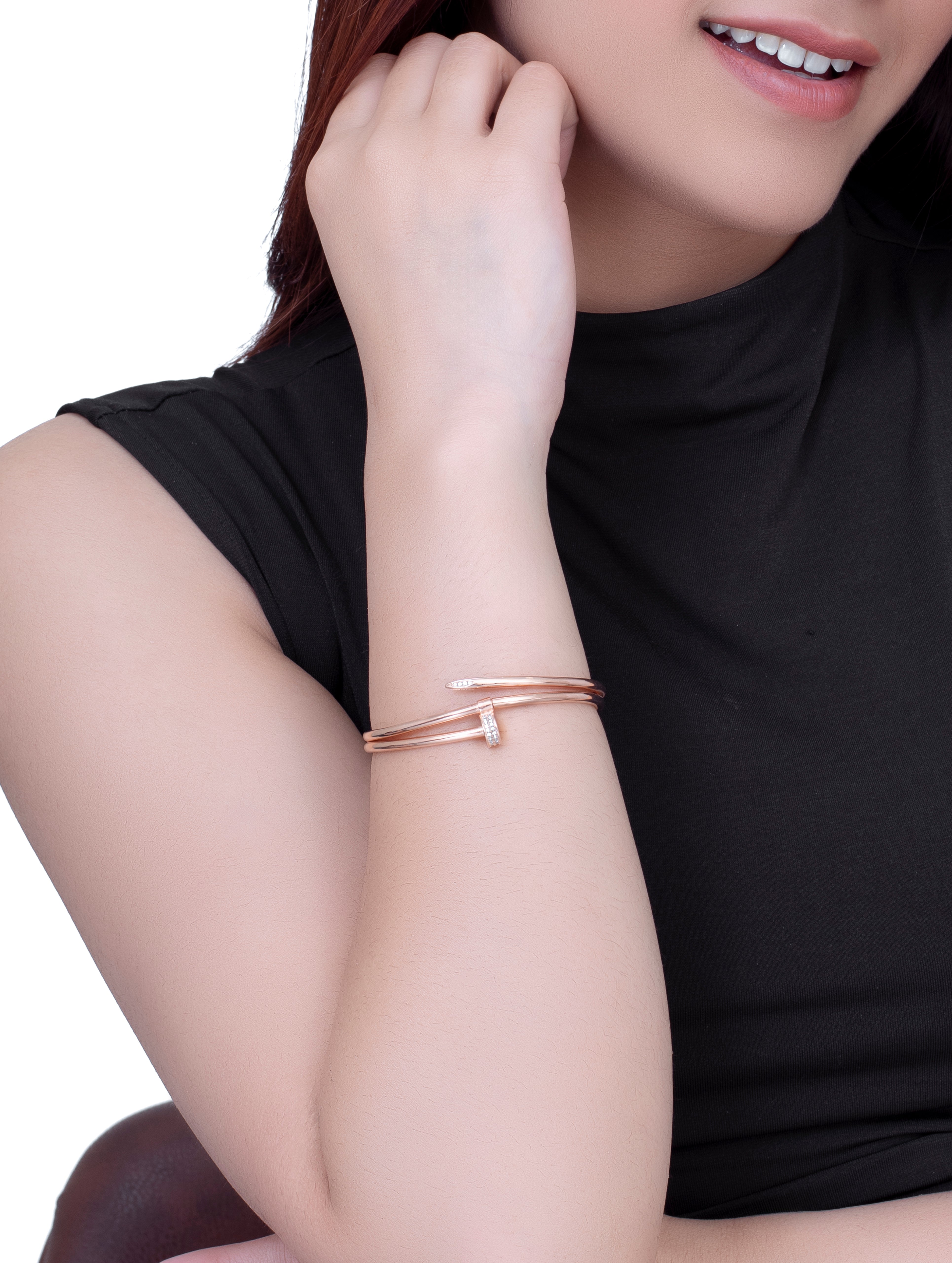 Rose Gold & Silver Elegant Bracelet