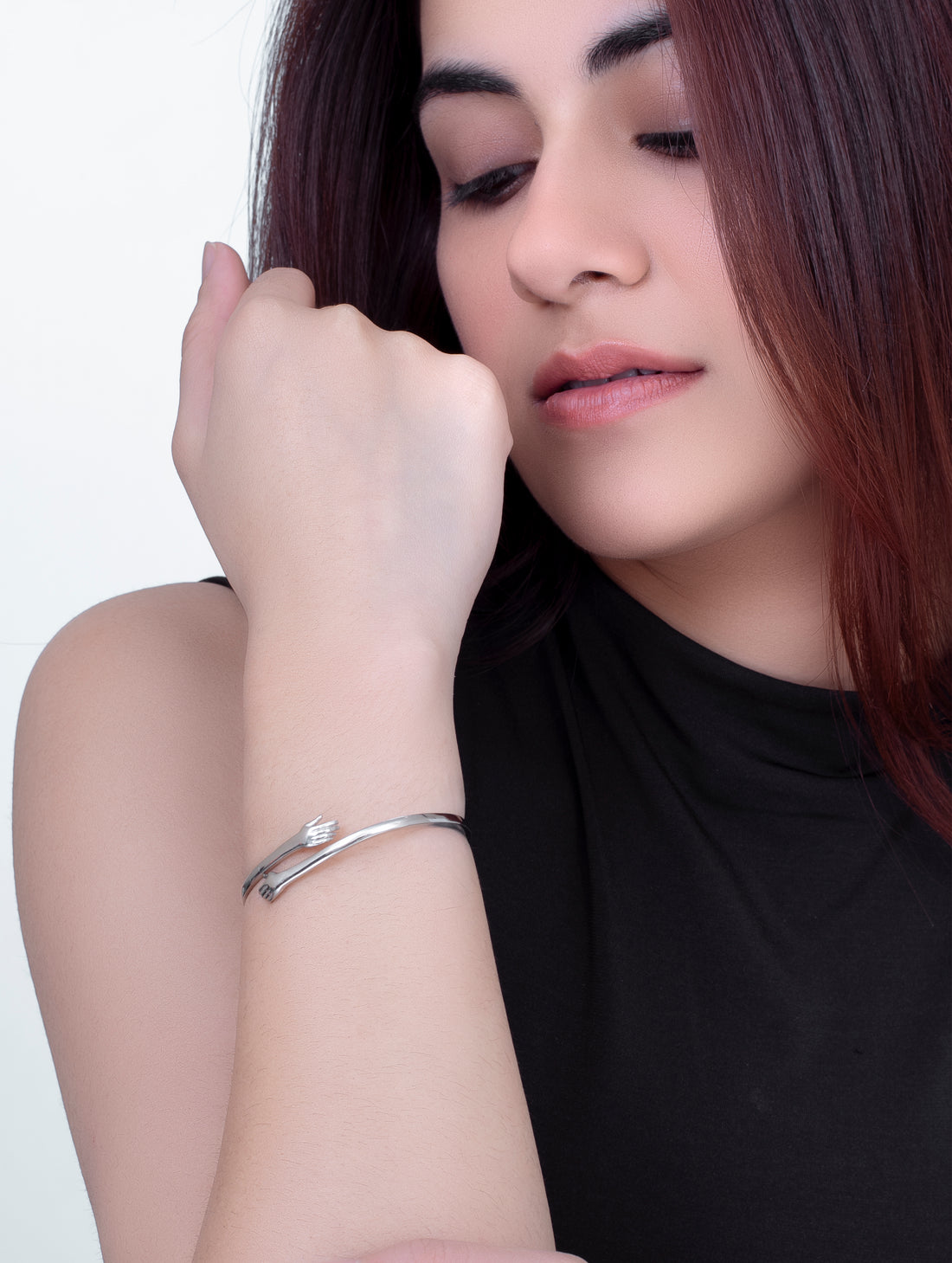 Silver Hug Bracelet