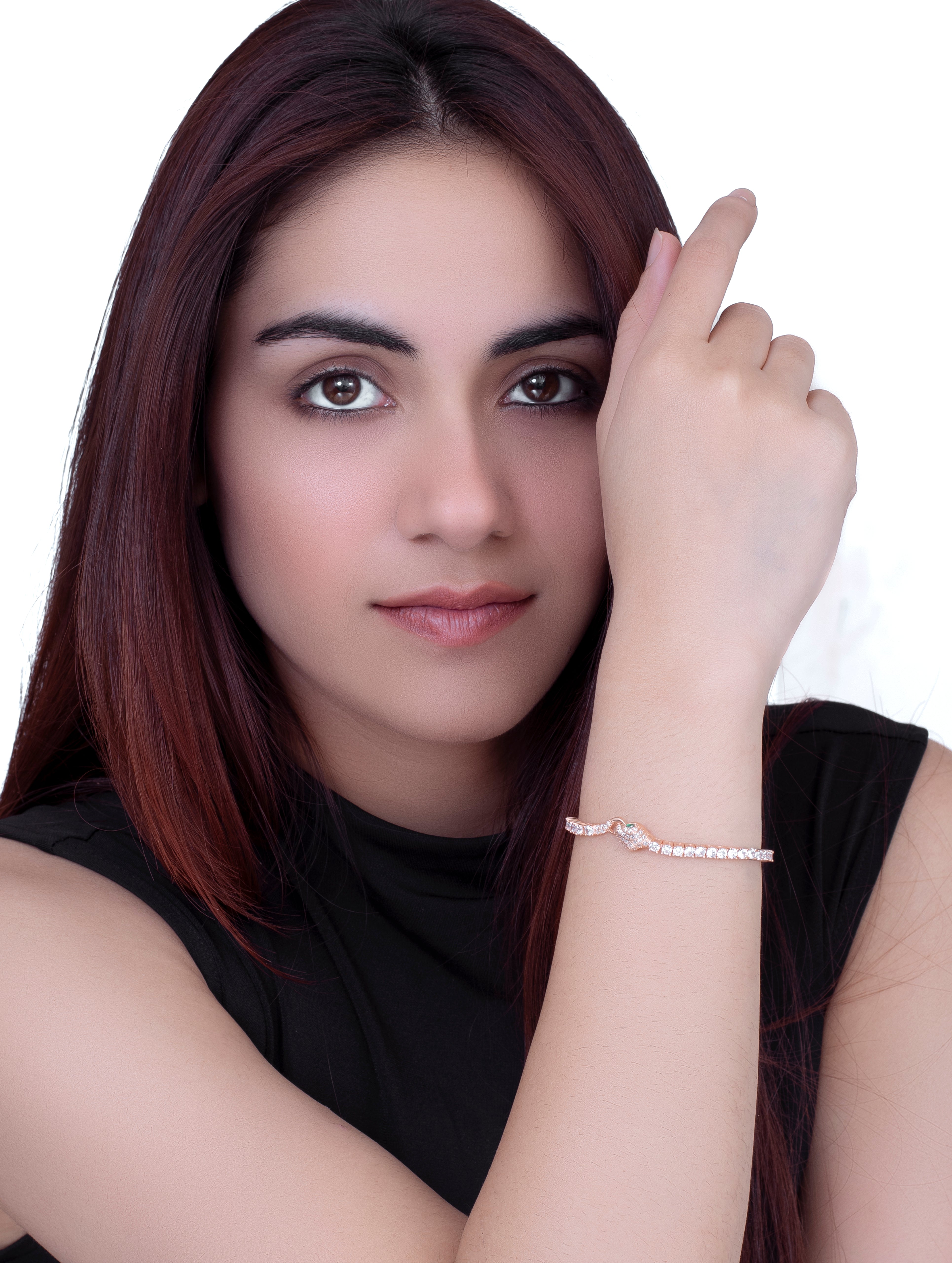 Solitaire  White Stone Tennis Bracelet