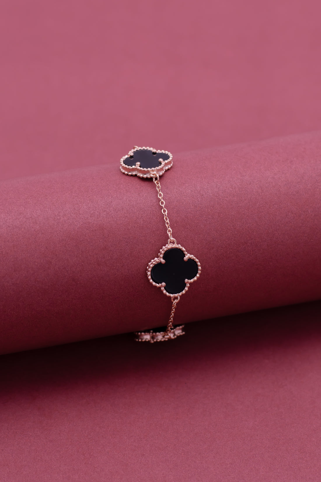 Silver Rose Gold Mother of Pearl Bracelet