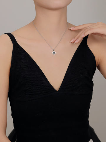 Sterling Silver Onyx Pendant Chain