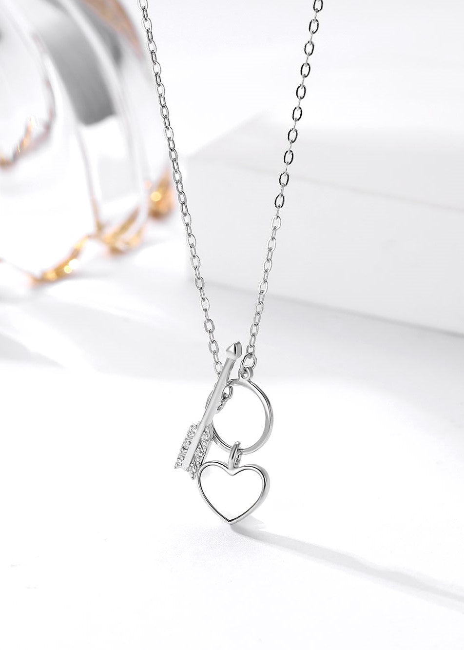 Eternal Love: Heart & Arrow Charm Chain