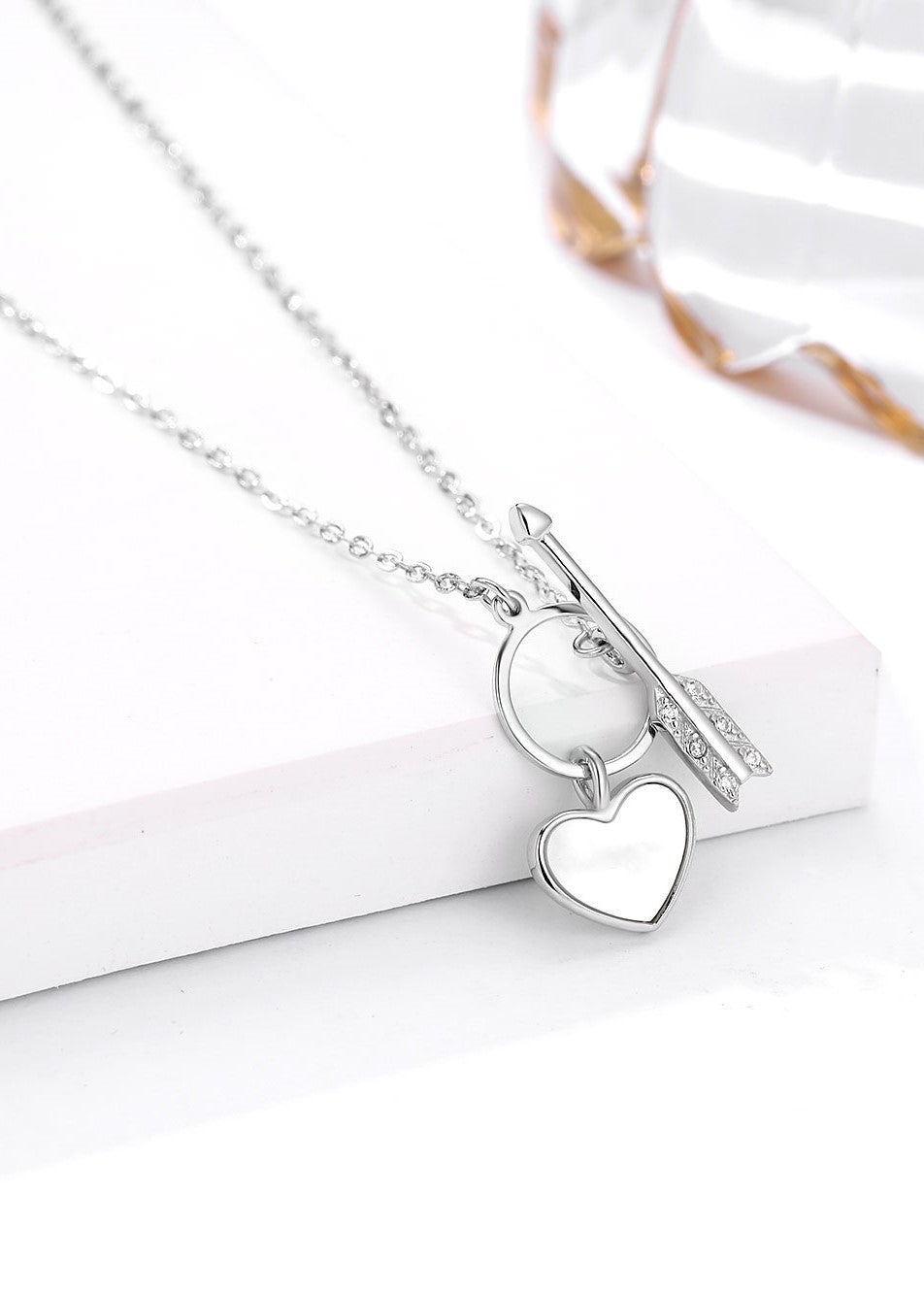 Eternal Love: Heart & Arrow Charm Chain