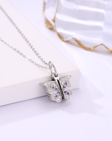 Whispering Love: Butterfly Charm Chain