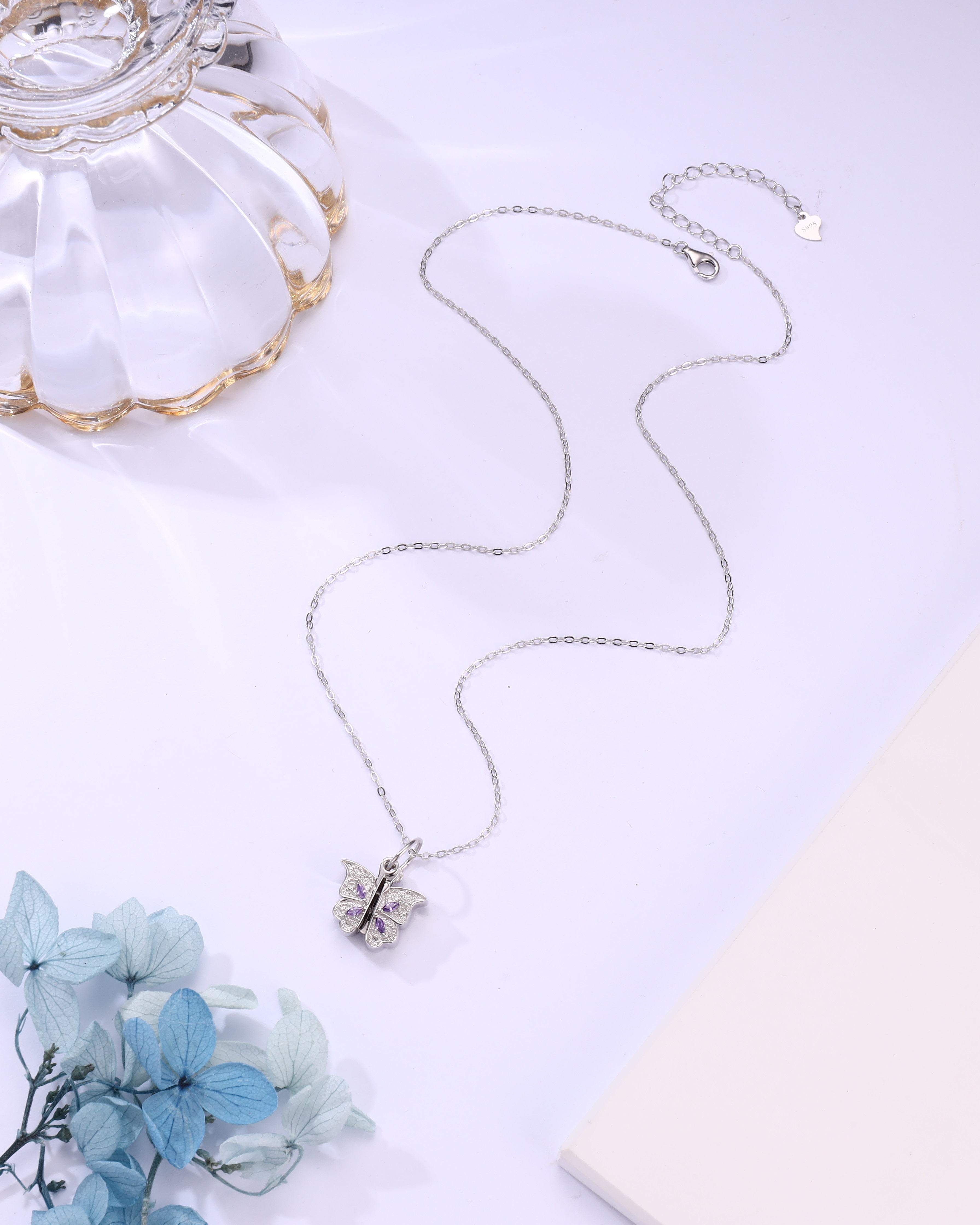 Whispering Love: Butterfly Charm Chain