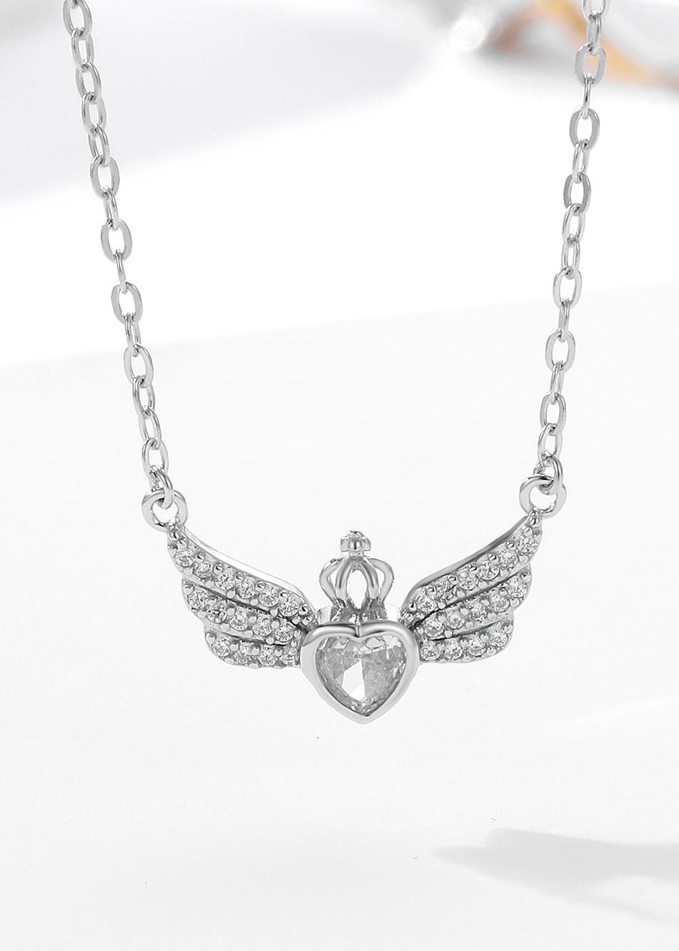 Crowned Wings Charm Chain