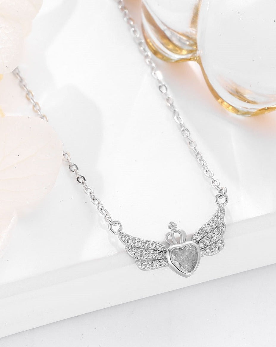 Crowned Wings Charm Chain