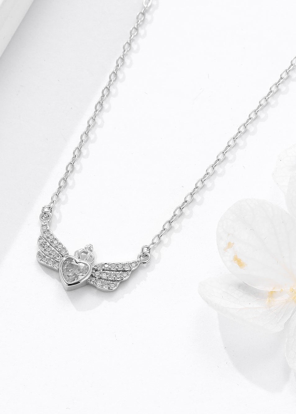 Crowned Wings Charm Chain