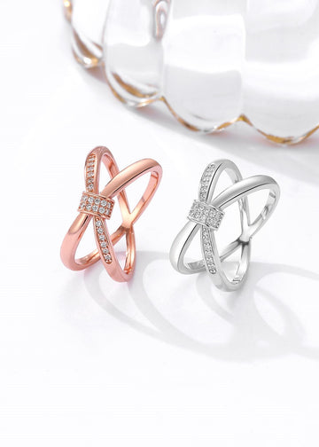 Swarovski Zircon Crossover Ring