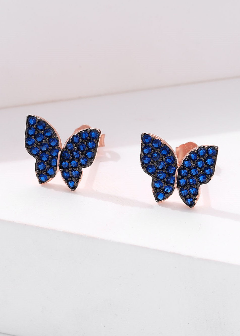 Blue Swarovski Glow Studs