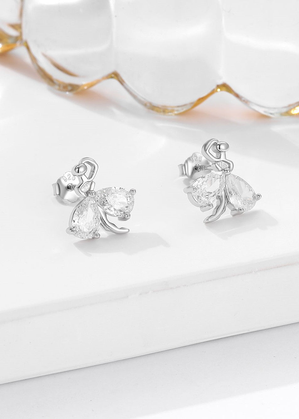 Swarovski White Stone Earrings