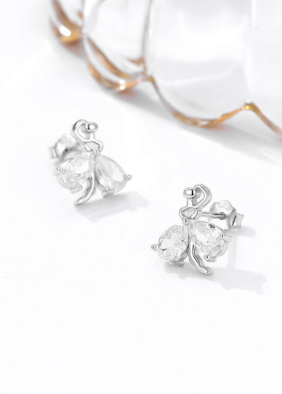 Swarovski White Stone Earrings