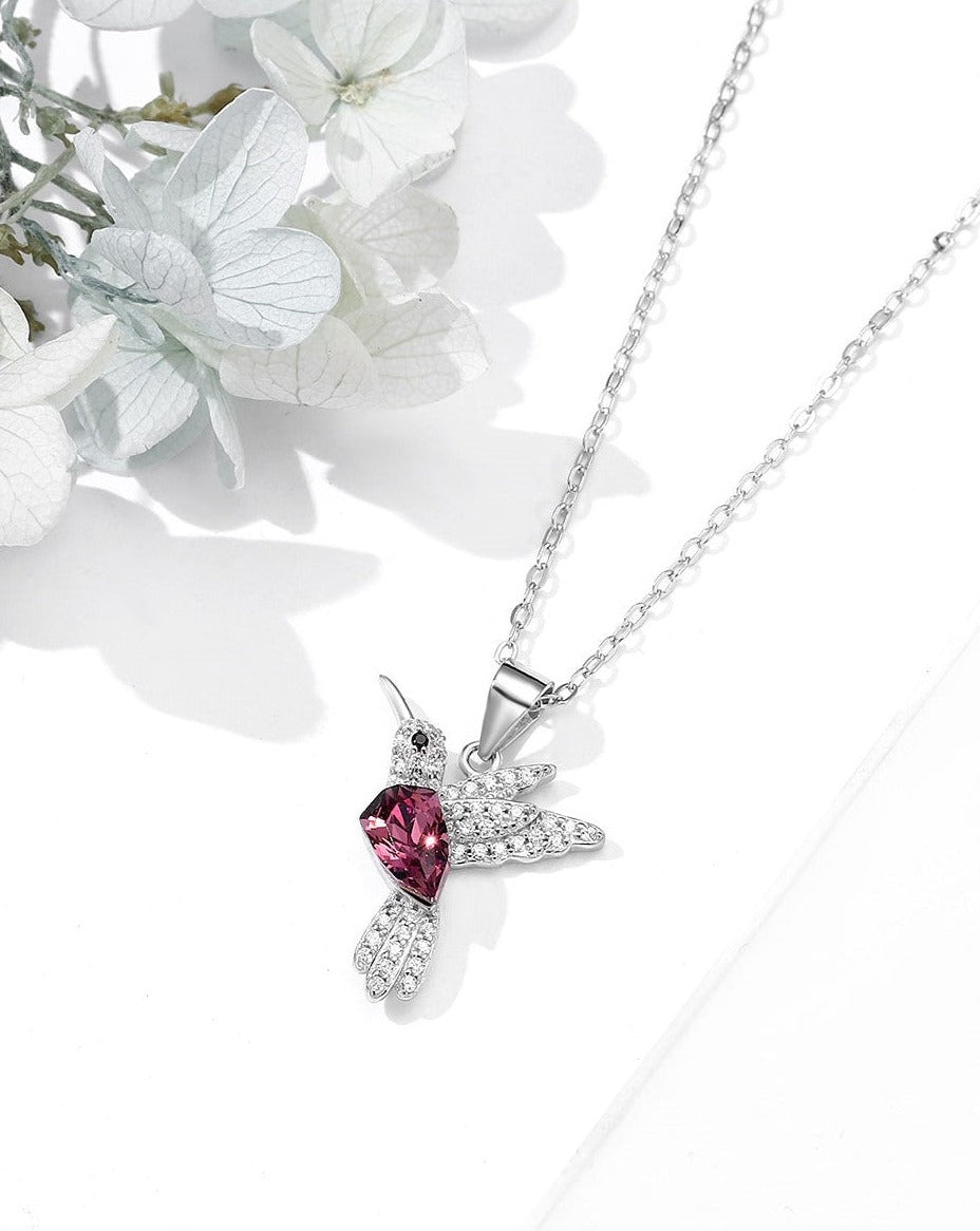 Swarovski Bird Silver Charm Chain