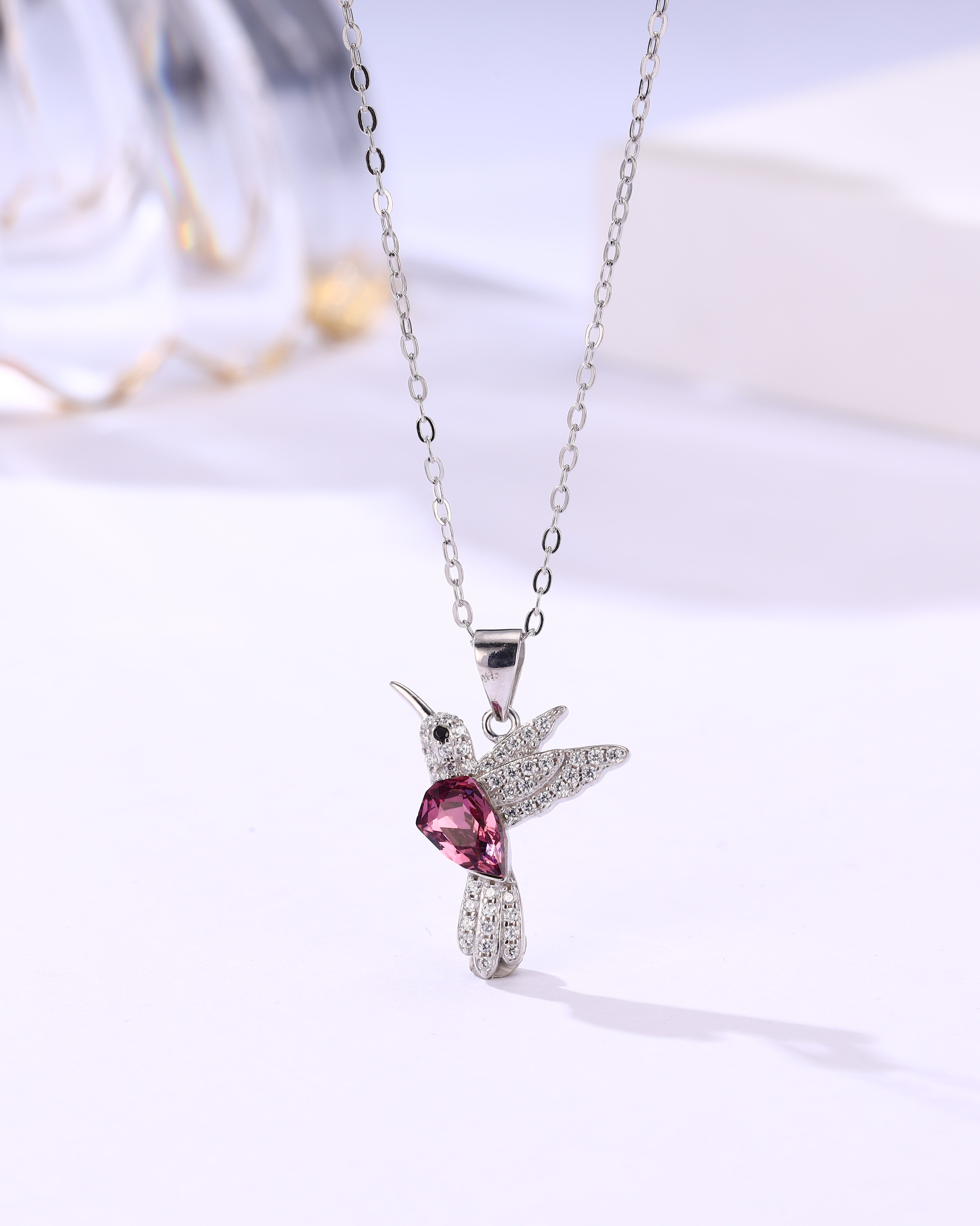 Hummingbird Pendant & Ring Set