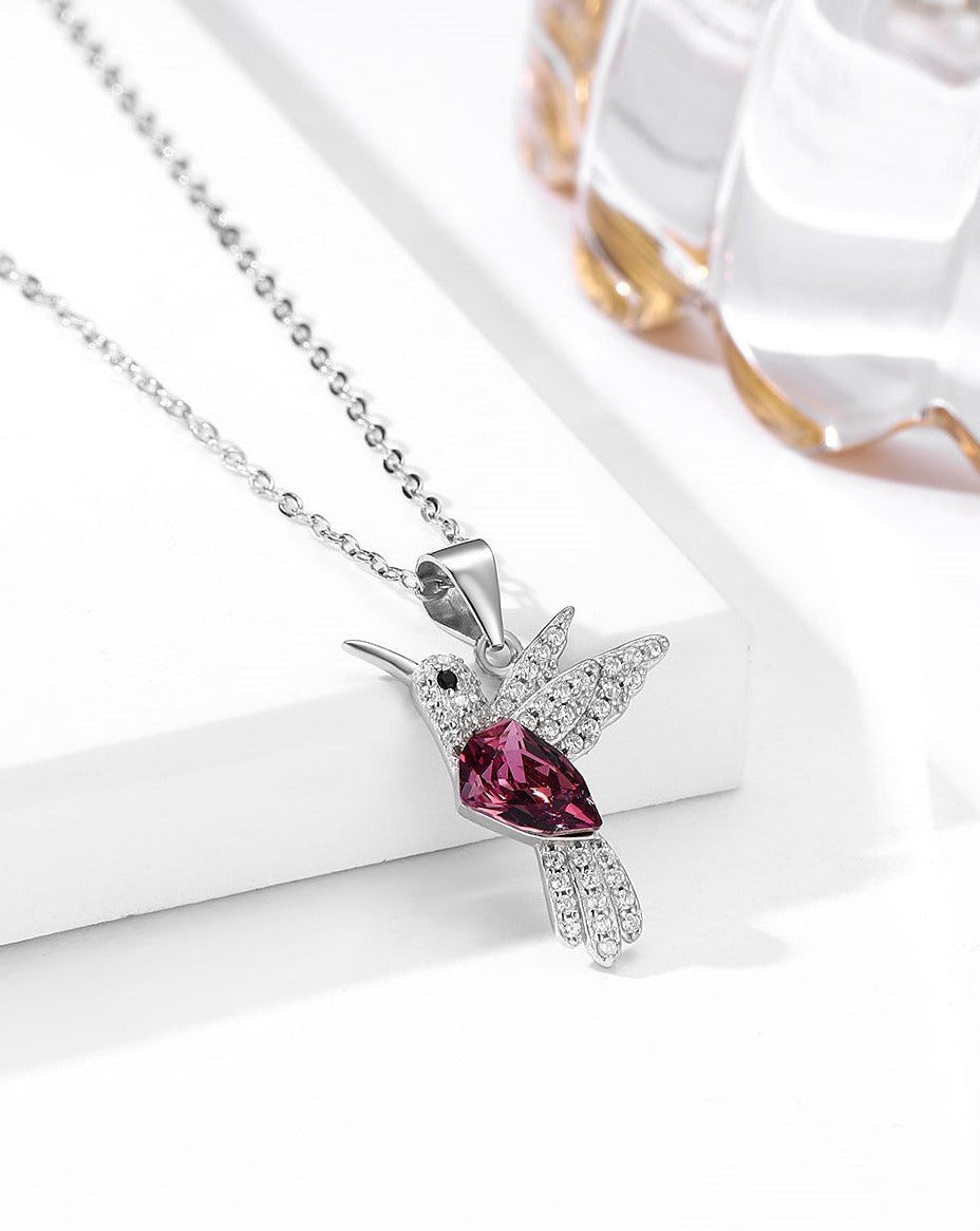 Swarovski Bird Silver Charm Chain