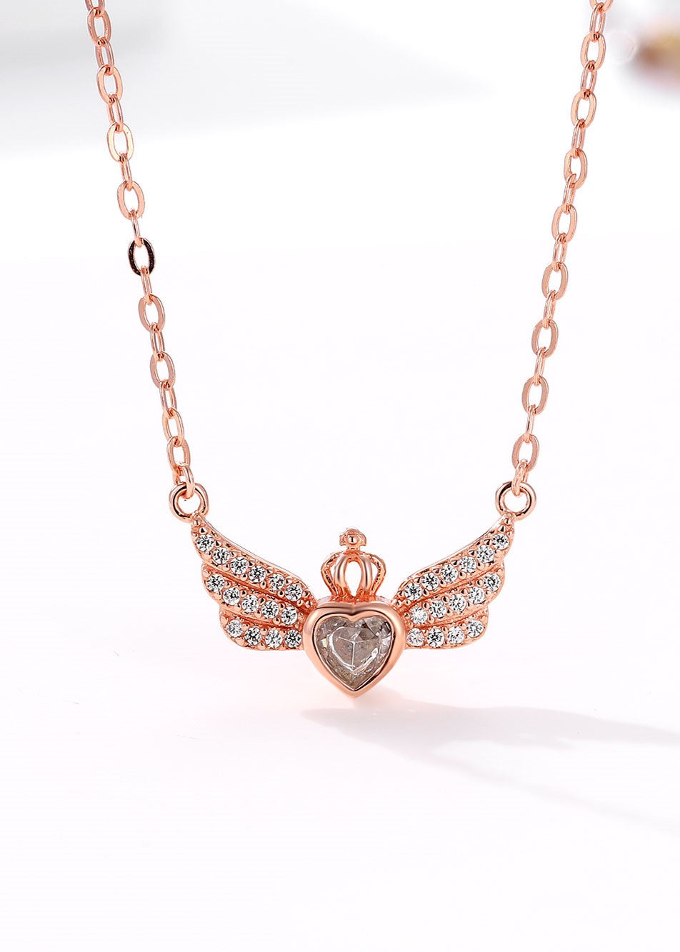 Crowned Wings Charm Chain