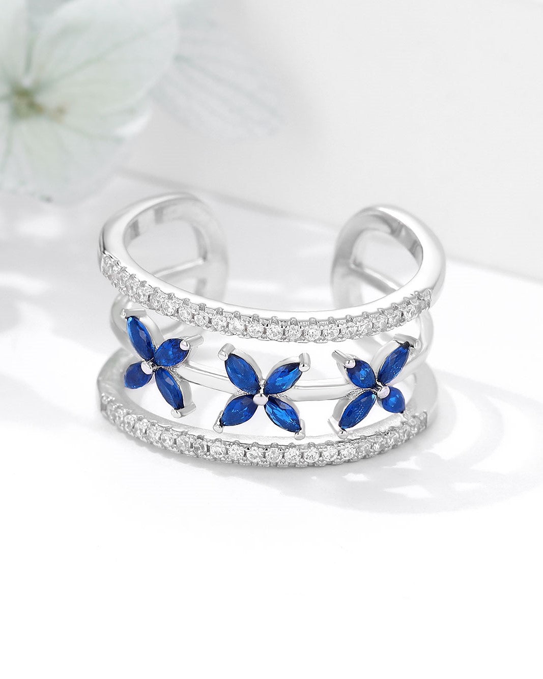 Floral Band Ring
