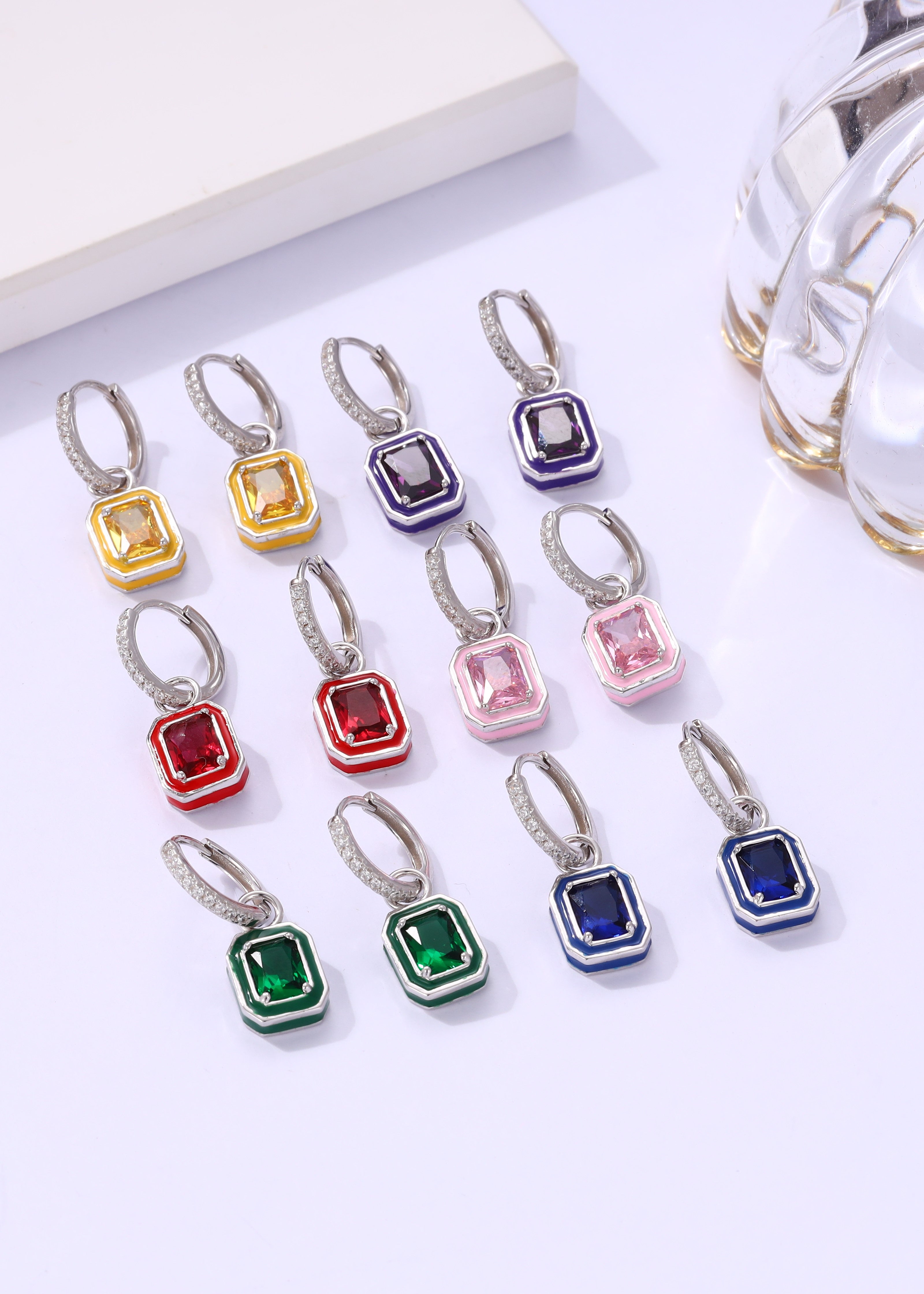 Stone Drop Silver Minis