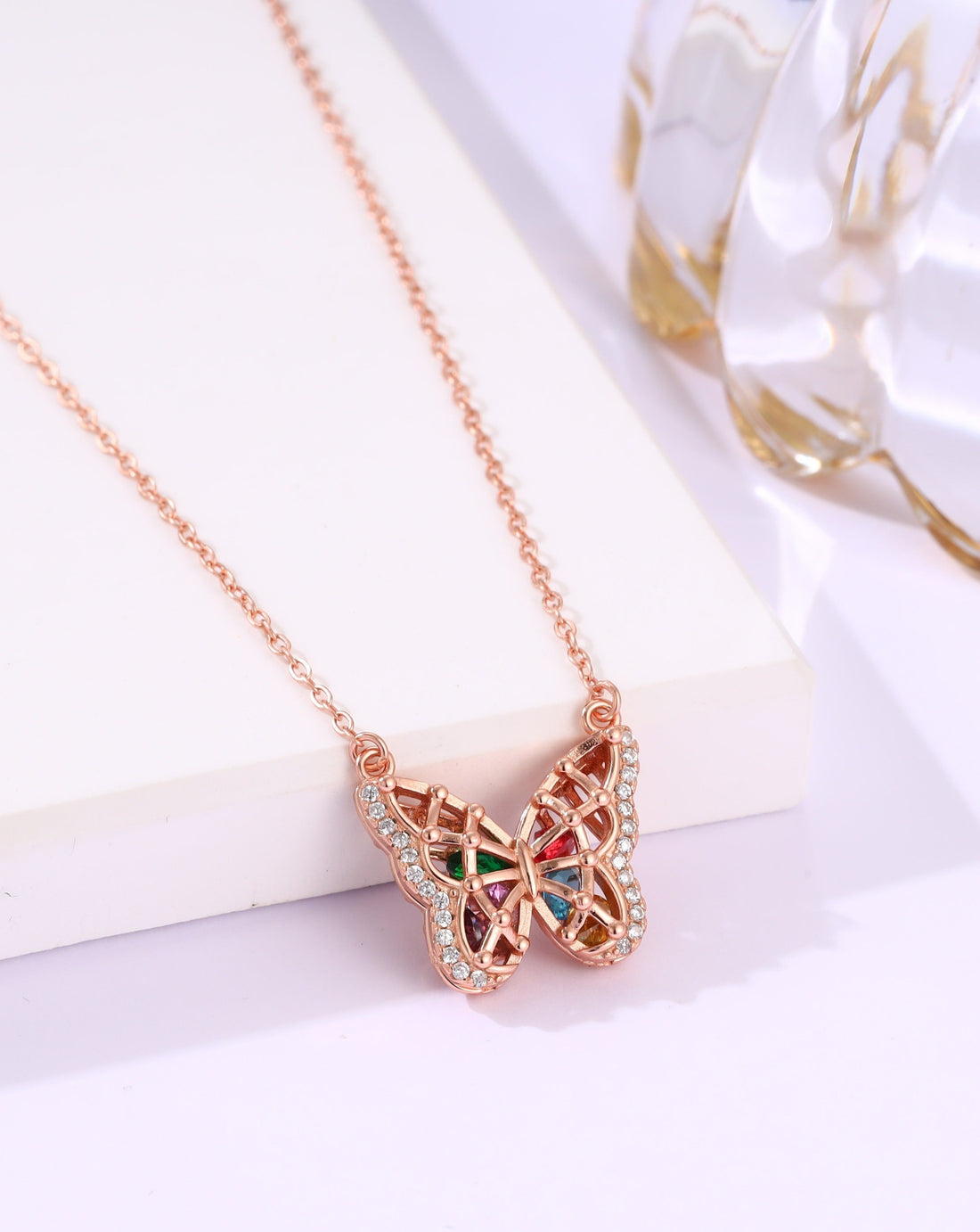 Aurora Wings Butterfly Charm Chain