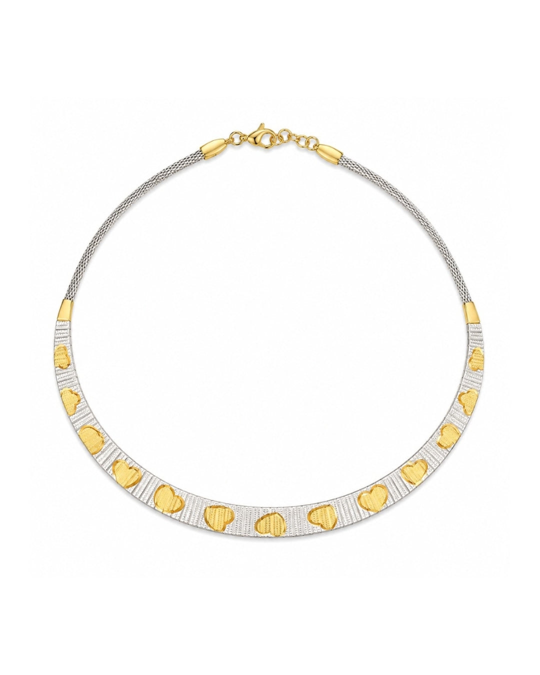 Scattered Hearts Two-Tone Collar