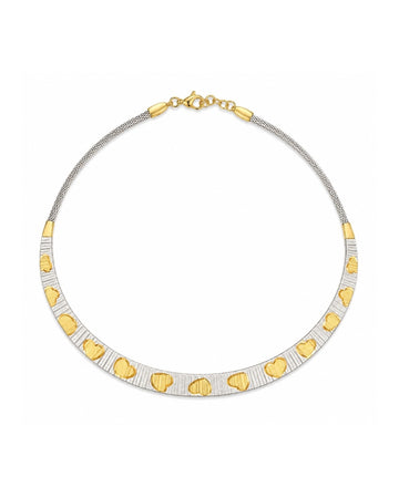 Scattered Hearts Two-Tone Collar