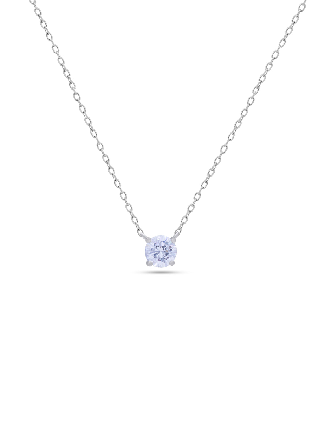 Solitaire Silver Chain