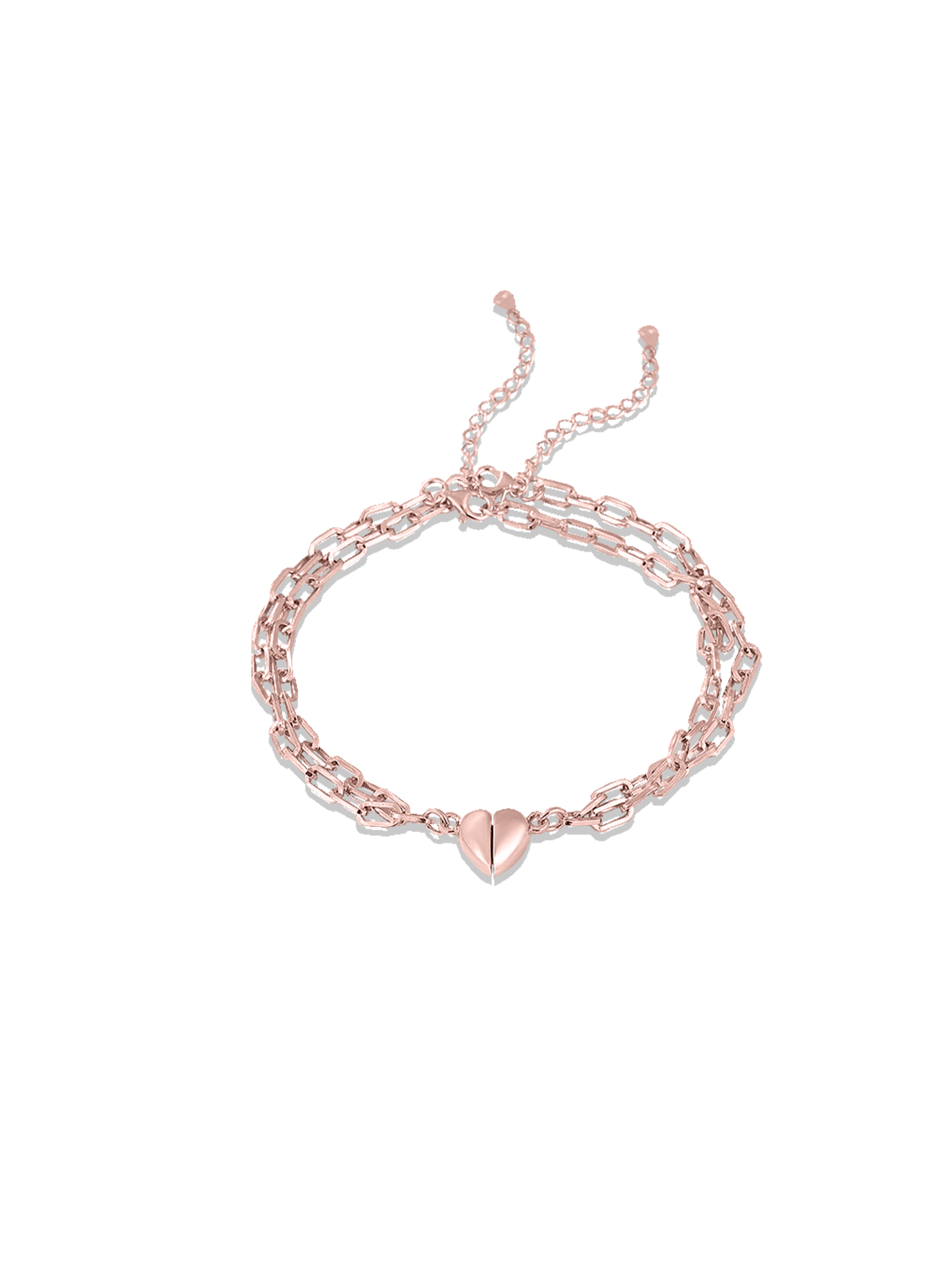 Silver Magnetic Heart Bracelet