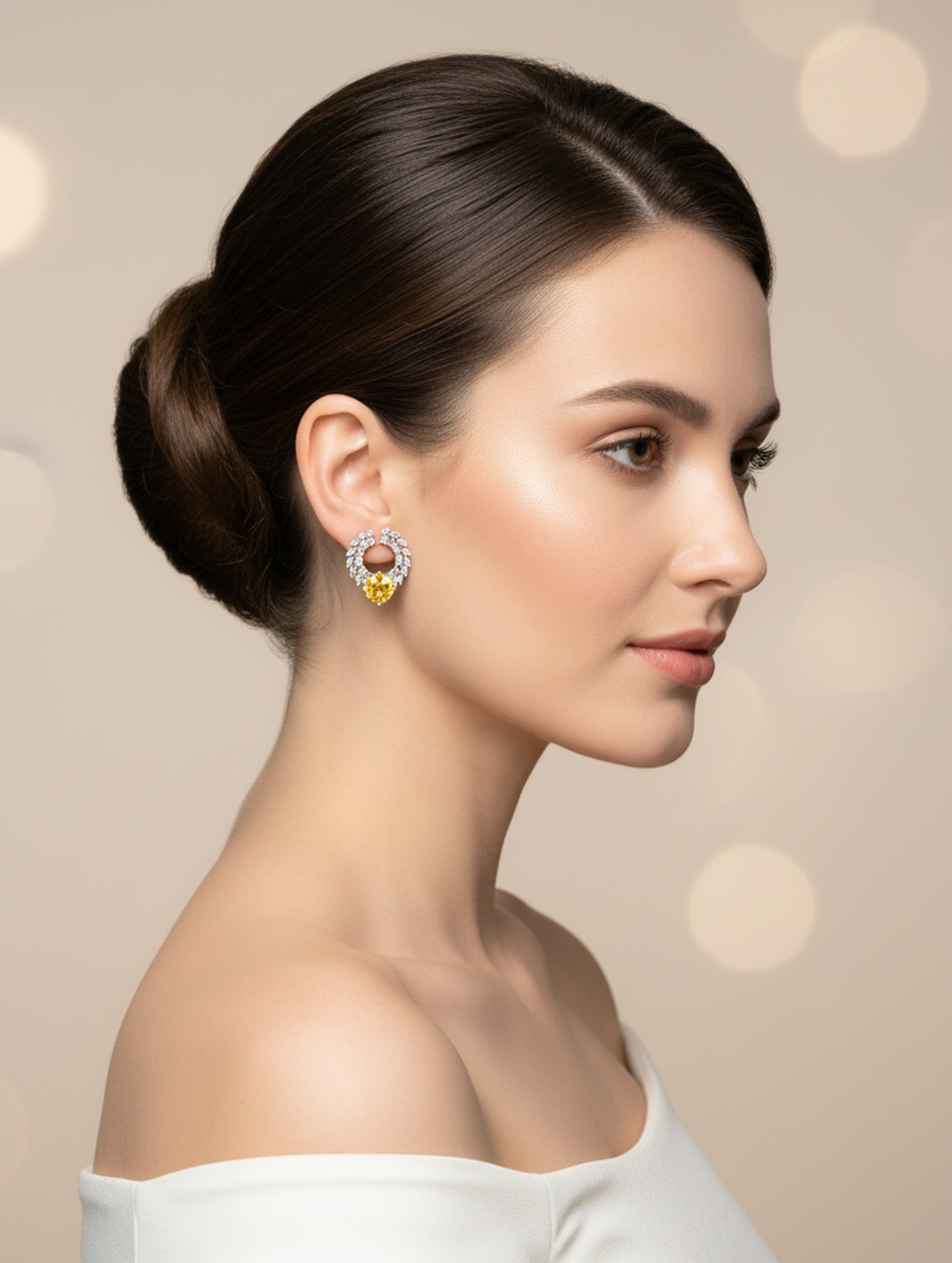 925 Sterling Silver Gold-Toned Huggie Hoop Earrings with Blue Gemstones