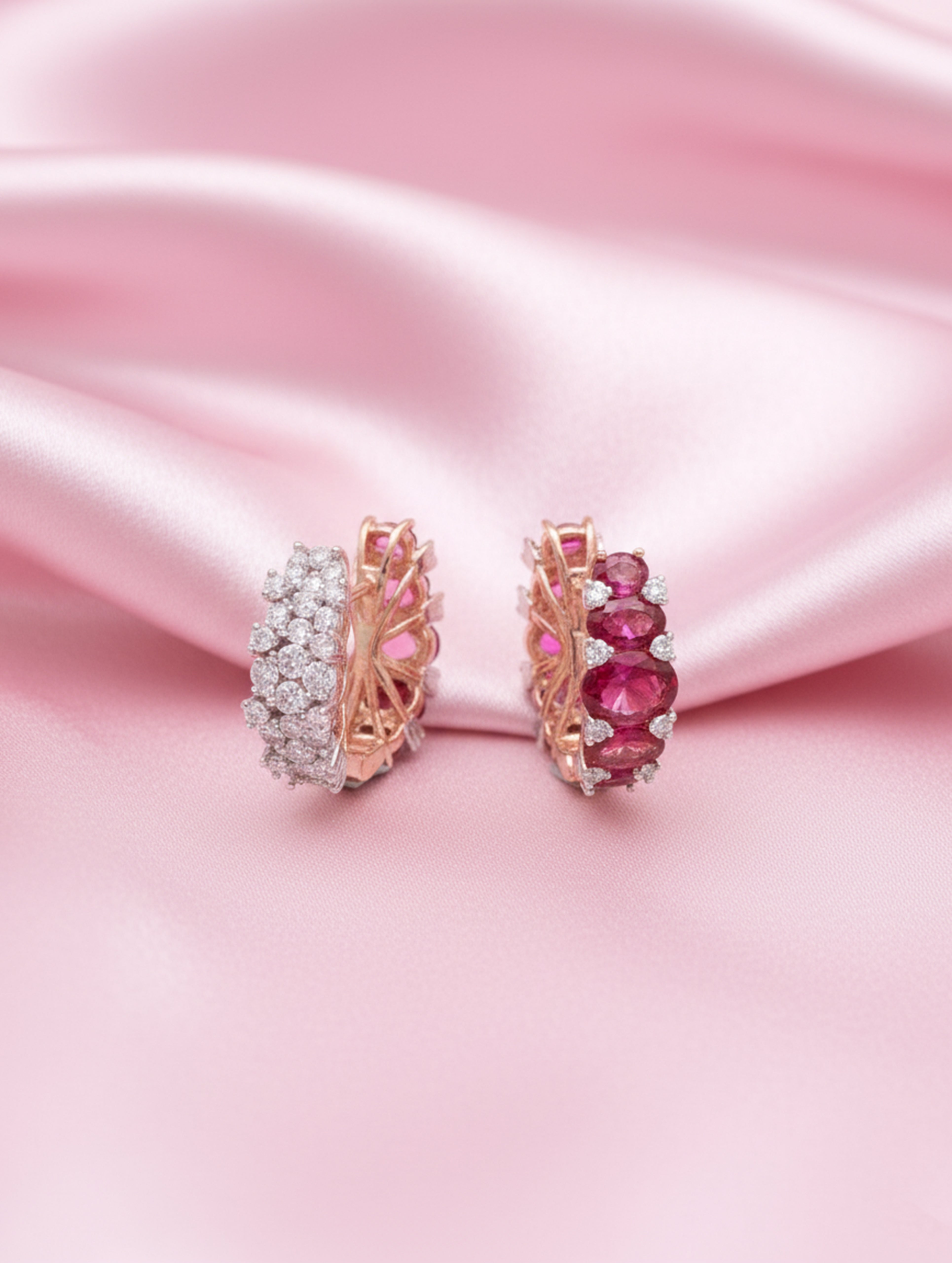 925 Sterling Silver Drop Earrings with White Swarovski Zircon