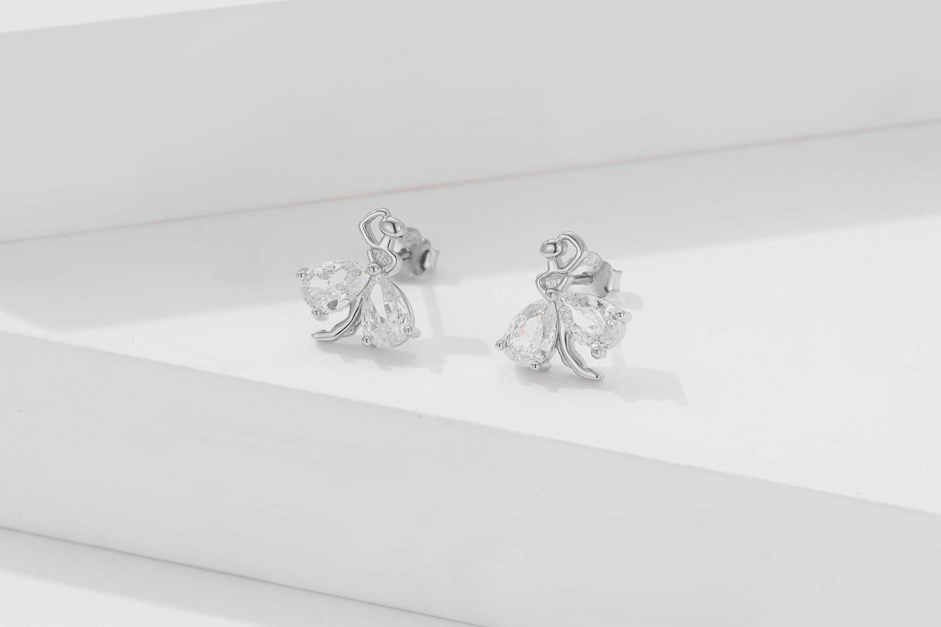 Swarovski White Stone Earrings