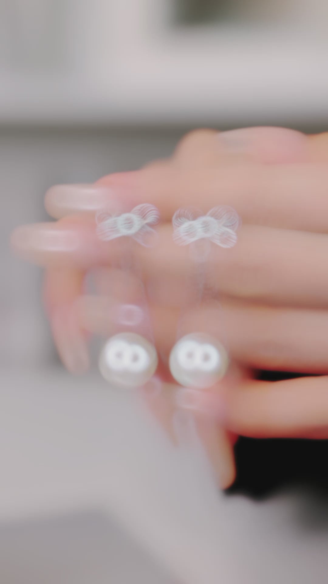Bow & Pearl Drop Earrings