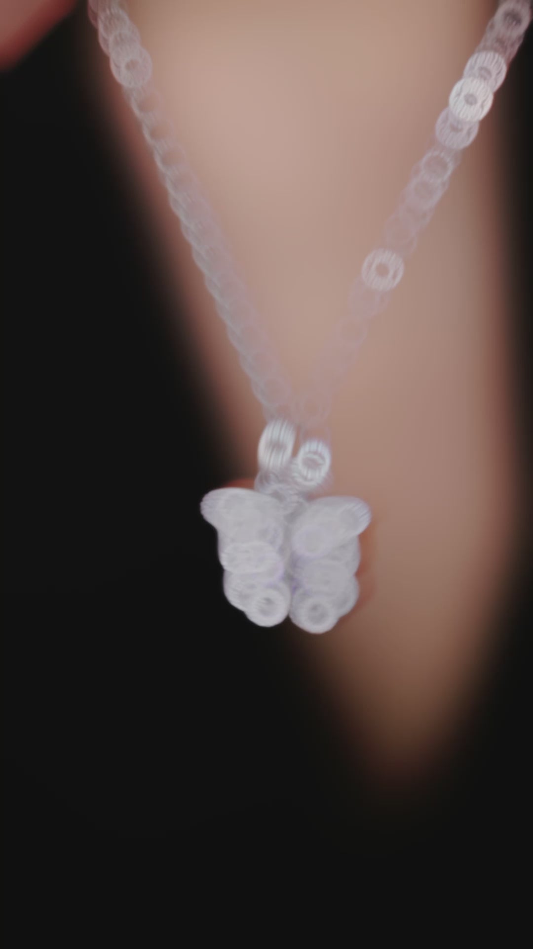 Whispering Love: Butterfly Charm Chain